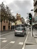 Mupi publicitario en la calle Jaume I con Berenguer III, Mollet del Vallès